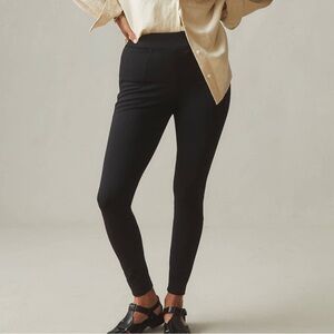 American Giant Ponte Slim Pants High Rise Black Leggings Regular Length Simple